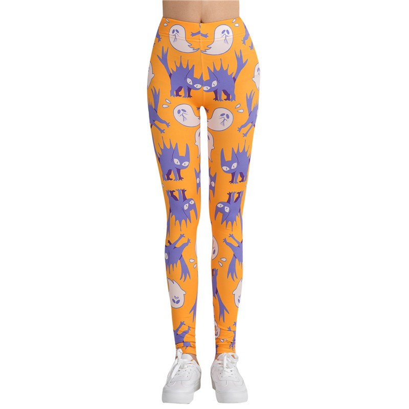 Women's Yoga pants Ghost for halloween Women's colorful Yoga pencil pants